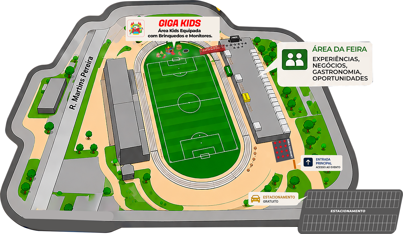 Mapa do evento